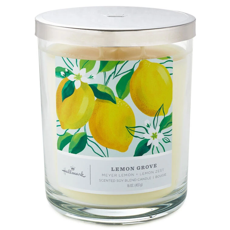 Hallmark Lemon Grove 3-Wick Jar Candle, 16 Oz. 3 Hallmark Lemon Grove 3-Wick Jar Candle, 16 Oz.