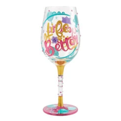 Lolita Life Is Better When Retired Wine Glass, 15 Oz.