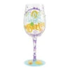 Lolita Life Is Better With Friends Wine Glass, 15 Oz. -Hallmark Shop Life With Friends Handpainted Wine Glass 6014186 01