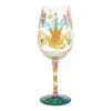 Lolita Birthday Queen Handpainted Wine Glass, 15 Oz. -Hallmark Shop Lolita Birthday Queen and Gold Crown Wine Glass 6016400 01
