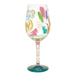 Lolita Birthday Queen Handpainted Wine Glass, 15 Oz. 10 Lolita Birthday Queen Handpainted Wine Glass, 15 Oz. -Hallmark Shop Lolita Birthday Queen and Gold Crown Wine Glass 6016400 03