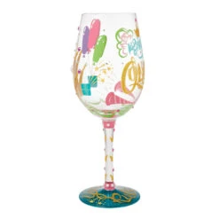 Lolita Birthday Queen Handpainted Wine Glass, 15 Oz. 11 Lolita Birthday Queen Handpainted Wine Glass, 15 Oz. -Hallmark Shop Lolita Birthday Queen and Gold Crown Wine Glass 6016400 04