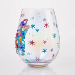 Lolita Bejeweled Butterfly Stemless Handpainted Wine Glass, 20 Oz. 8 Lolita Bejeweled Butterfly Stemless Handpainted Wine Glass, 20 Oz. -Hallmark Shop Lolita Butterfly With Gems Stemless Wine Glass 6016973 03