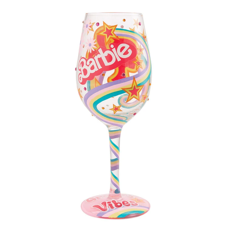 Lolita Barbie The Original Fashionista Handpainted Wine Glass, 15 Oz. 3 Lolita Barbie The Original Fashionista Handpainted Wine Glass, 15 Oz.