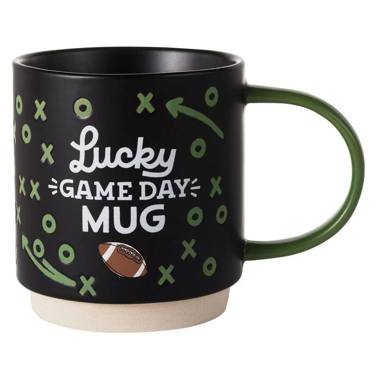 Hallmark Lucky Game Day Football Mug, 16 Oz. 3 Hallmark Lucky Game Day Football Mug, 16 Oz.