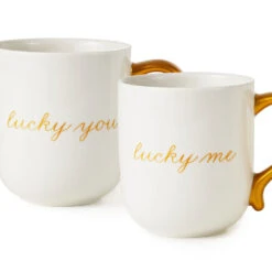 Hallmark Lucky Me And Lucky You Mugs, Set Of 2 8 Hallmark Lucky Me And Lucky You Mugs, Set Of 2 -Hallmark Shop Lucky Me and Lucky You Mugs Set of 2 1ERL1209 03