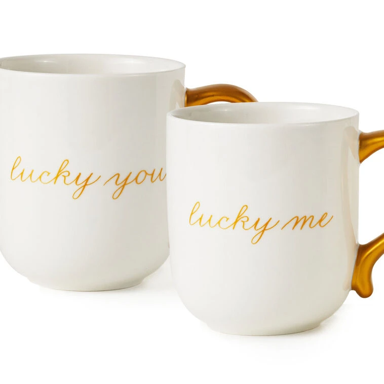 Hallmark Lucky Me And Lucky You Mugs, Set Of 2 5 Hallmark Lucky Me And Lucky You Mugs, Set Of 2 - Image 3