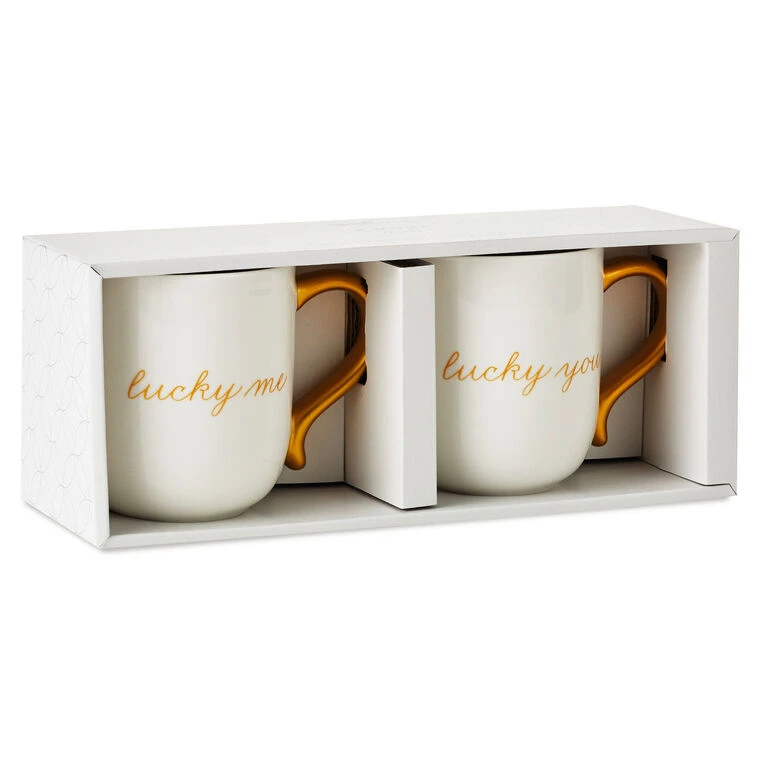 Hallmark Lucky Me And Lucky You Mugs, Set Of 2 6 Hallmark Lucky Me And Lucky You Mugs, Set Of 2 - Image 4