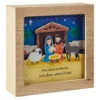 Hallmark Manger Scene Musical Shadow Box With Light, 7x7 -Hallmark Shop Manger Scene Lighted Sentiment Box With Sound 1KCX2030 01