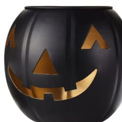 Hallmark Medium Black Metal Jack-o'-Lantern Candle Holder -Hallmark Shop Medium Black Metal JackoLantern Candle Holder 1HGN5304 03