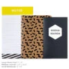 Hallmark Black And White Notebook And Memo Pad Set -Hallmark Shop Memo Pad and Two Notebooks Stationery Pack 3SOM1342 01