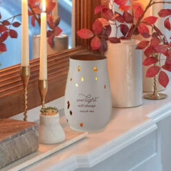 Hallmark Your Light Will Always Reach Me Candle Sleeve -Hallmark Shop Memorial Candle Sleeve With Cutouts 1BMK1627 02