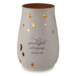 Hallmark Your Light Will Always Reach Me Candle Sleeve -Hallmark Shop Memorial Candle Sleeve With Cutouts 1BMK1627 04