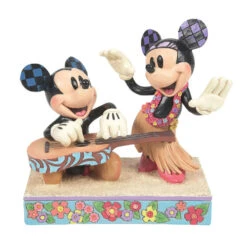Enesco Jim Shore Disney Mickey Mouse And Minnie Mouse In Hawaii Figurine, 6"