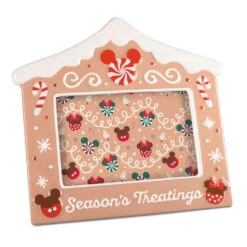 Hallmark Disney Season's Treatings Gingerbread Sculpted Picture Frame, 4x6