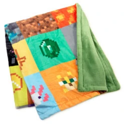Hallmark Minecraft Game Icons Throw Blanket, 51x62