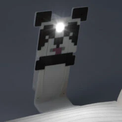 Paladone Minecraft Panda Clip-On Bookmark With LED Reading Light -Hallmark Shop Minecraft Panda ClipOn Bookmark With Light PP13678MCF 04
