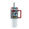 R Squared Disney Minnie Mouse White Stainless Steel Tumbler, 30 Oz. -Hallmark Shop Minnie Mouse Stainless Steel Cup With Lid and Straw 4025033 01