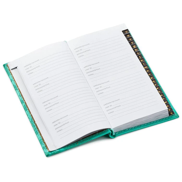 Hallmark Mint Green Floral Password Keeper 5 Hallmark Mint Green Floral Password Keeper - Image 3