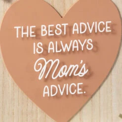 Hallmark Mom's Best Advice Layered Square Quote Sign, 8x8 8 Hallmark Mom's Best Advice Layered Square Quote Sign, 8x8 -Hallmark Shop Mom Advice Layered Heart on Square Quote Sign 1SNN1175 03