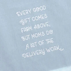 Hallmark Mom Delivers Blue Fringed Tea Towel, 18x26 -Hallmark Shop Mom Delivers Blue Fringed Tea Towel 1SNN1139 04