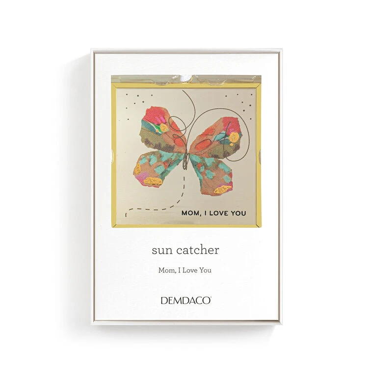 Demdaco Mom, I Love You Multicolor Butterfly Suncatcher 5 Demdaco Mom, I Love You Multicolor Butterfly Suncatcher - Image 3
