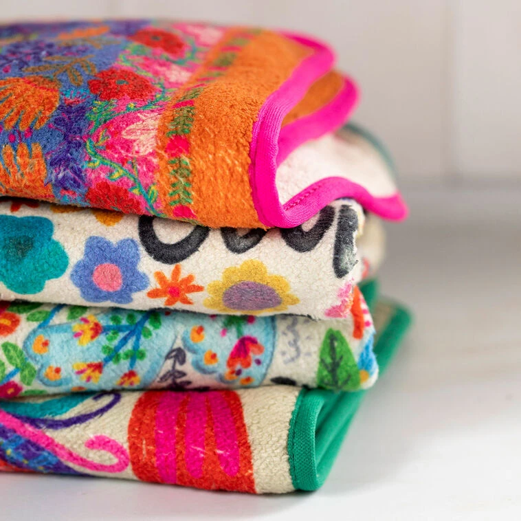 Natural Life Multicolor Microfiber Dish Cloths, Set Of 4 4 Natural Life Multicolor Microfiber Dish Cloths, Set Of 4 - Image 2