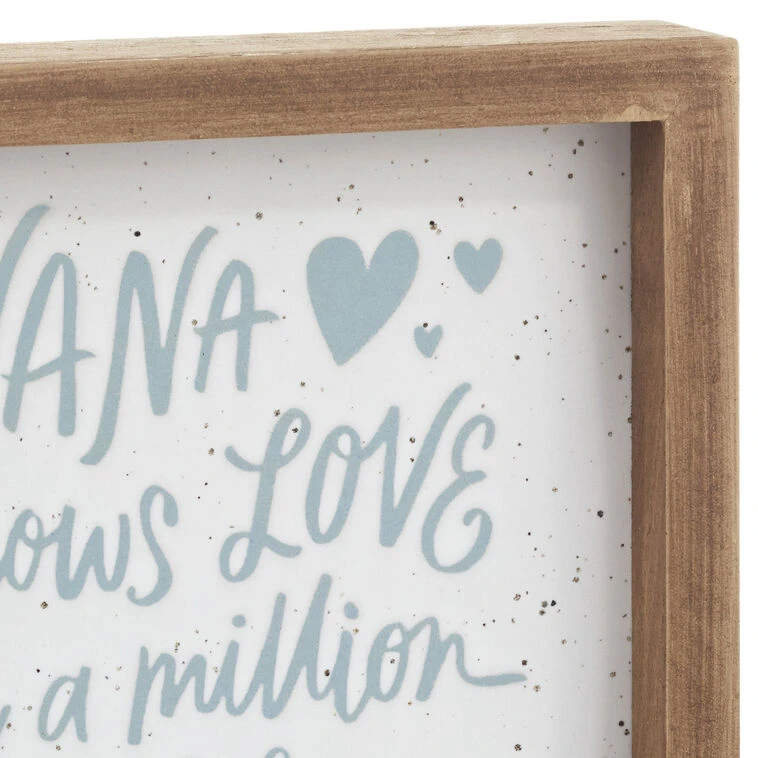 Hallmark Nana Shows Love Framed Quote Sign, 7x7 5 Hallmark Nana Shows Love Framed Quote Sign, 7x7 - Image 3