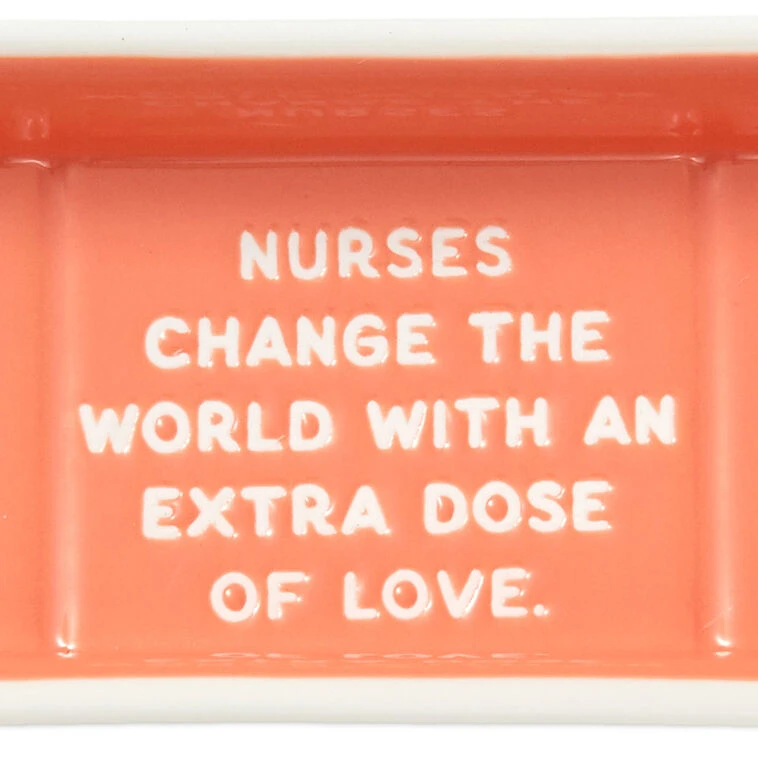 Hallmark Nurses Coral Bandage-Shaped Trinket Dish 5 Hallmark Nurses Coral Bandage-Shaped Trinket Dish - Image 3