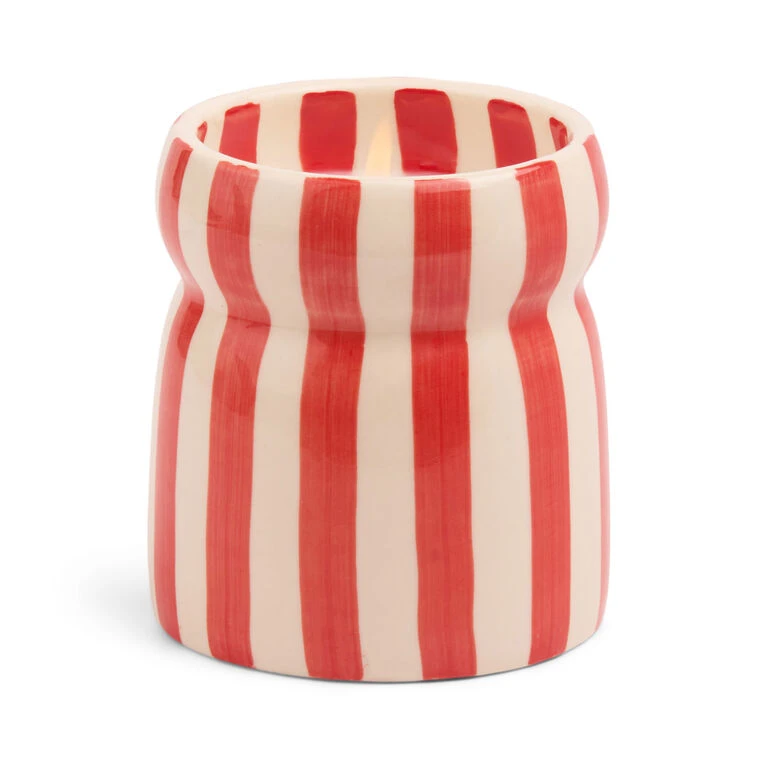 Paddywax Hibiscus Bay Red-Striped Cabana Candle, 6.5 Oz. 3 Paddywax Hibiscus Bay Red-Striped Cabana Candle, 6.5 Oz.