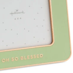Hallmark Oh So Blessed Green Enamel Picture Frame, 4x4 8 Hallmark Oh So Blessed Green Enamel Picture Frame, 4x4 -Hallmark Shop Oh So Blessed Green Enamel 4x4 Picture Frame 1CAP1333 03