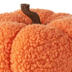 Hallmark Orange Plush Fabric Pumpkin Fall Decoration -Hallmark Shop Orange Plush Fabric Pumpkin Fall Decoration 1FAL1901 03