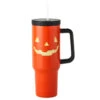 Hallmark Jack-o'-Lantern Insulated Travel Cup, 40 Oz. -Hallmark Shop Orange Pumpkin Stainless Steel Insulated Cold Cup 1HGN5302 01