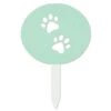 Hallmark Paw Prints Garden Stake, 6" -Hallmark Shop Oval Garden Stake With Paw Print Design 1BMK1630 01
