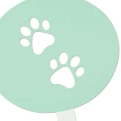 Hallmark Paw Prints Garden Stake, 6" -Hallmark Shop Oval Garden Stake With Paw Print Design 1BMK1630 03