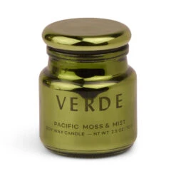 Paddywax Chroma Verde Green Metallic Glass Candle, 2.5 Oz.