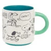 Hallmark Peanuts® 75th Anniversary Snoopy Through The Decades Mug, 17.5 Oz. -Hallmark Shop Peanuts Blue and Green 75th Anniversary Snoopy Mug 1PAJ4703 01