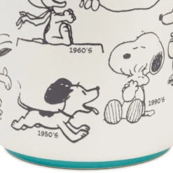 Hallmark Peanuts® 75th Anniversary Snoopy Through The Decades Mug, 17.5 Oz. -Hallmark Shop Peanuts Blue and Green 75th Anniversary Snoopy Mug 1PAJ4703 04