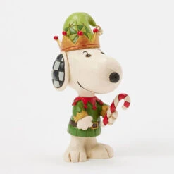 Enesco Jim Shore Peanuts Snoopy Christmas Elf Mini Figurine, 3.75" -Hallmark Shop Peanuts Snoopy Christmas Elf Figurine 6017239 03