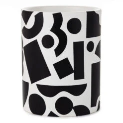 Hallmark Black And White Round Pencil Caddy 5 Hallmark Black And White Round Pencil Caddy -Hallmark Shop Pencil Holder Caddy With Geometric Print 3SOM1345 02