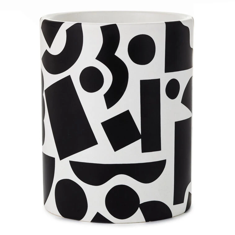 Hallmark Black And White Round Pencil Caddy 4 Hallmark Black And White Round Pencil Caddy - Image 2