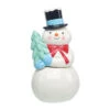 Peppermint Scented Ceramic Snowman Candle 2 Peppermint Scented Ceramic Snowman Candle -Hallmark Shop Peppermint Scented Ceramic Snowman Candle HMSNWMN 01