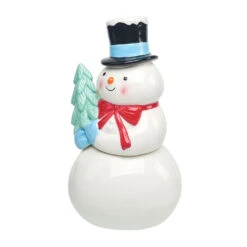 Peppermint Scented Ceramic Snowman Candle -Hallmark Shop Peppermint Scented Ceramic Snowman Candle HMSNWMN 04