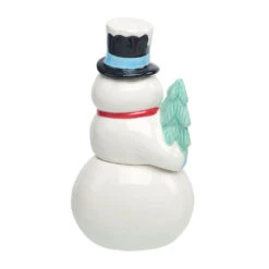 Peppermint Scented Ceramic Snowman Candle -Hallmark Shop Peppermint Scented Ceramic Snowman Candle HMSNWMN 05