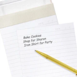 Hallmark Pink And Gold Honeycomb Faux Leather Large List Pad -Hallmark Shop Pink and Gold Faux Leather Large List Pad 3SOM1352 03