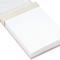Hallmark Pink And Gold Honeycomb Faux Leather Large List Pad -Hallmark Shop Pink and Gold Faux Leather Large List Pad 3SOM1352 04