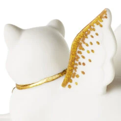 Hallmark Joanne's Angels Cat Figurine, 3" 9 Hallmark Joanne's Angels Cat Figurine, 3" -Hallmark Shop Porcelain Cat Angel Figurine With Gold Accents 1JOA2252 04