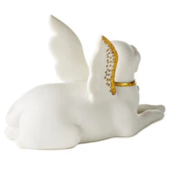 Hallmark Joanne's Angels Dog Figurine, 3.3" -Hallmark Shop Porcelain Dog Angel Figurine With Gold Accents 1JOA2251 02