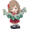 Precious Moments Deck The Halls 2025 Girl Figurine, 4.7" -Hallmark Shop Precious Moments Girl With Garland 2025 Figurine 251001 01