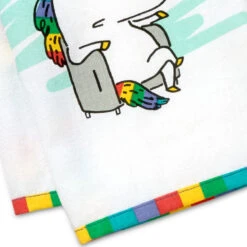 Hallmark Magical Bastard Funny Tea Towel, 18x26 -Hallmark Shop Rainbow Unicorn in Easy Chair Funny Kitchen Towel 1SHX1004 03